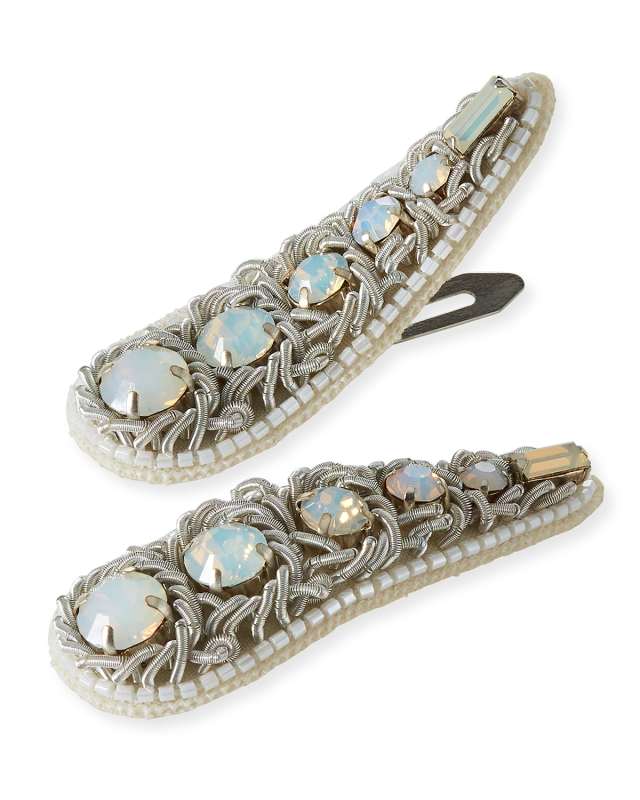 Crystal Barrettes, Set of 2